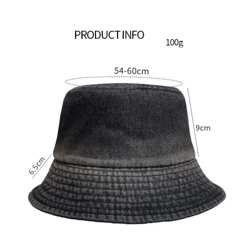 New Unisex Cotton Bucket Hats Solid Color Summer Sunscreen Panama Hat Multicolors Fabric Sunbonnet Quake