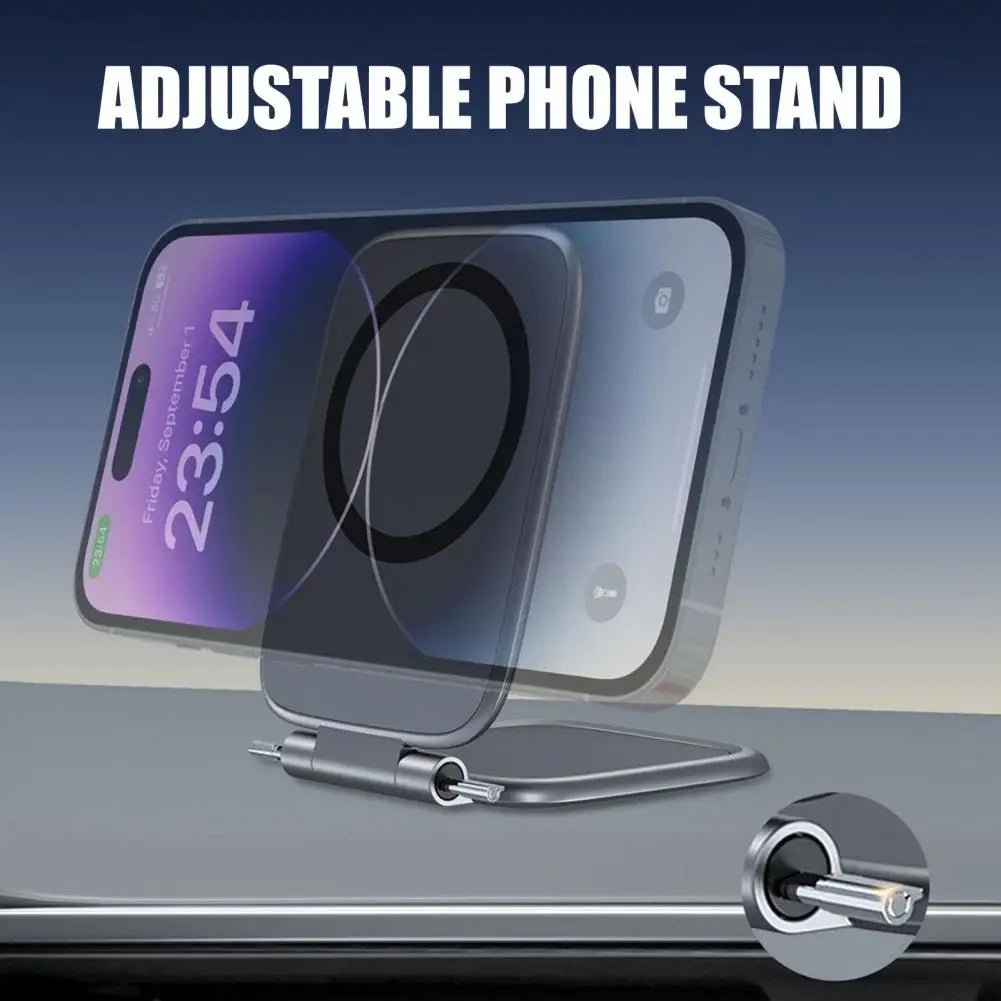 Magnetic Phone Holder Foldable Shockproof Phone Stand with Adjustable Viewing Angle Car Navigation Phone Mount Quake