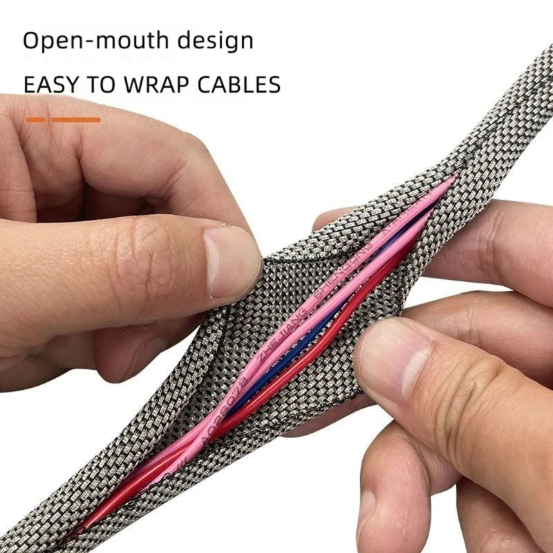 Tinned Metal Cable Cover Metal Texture for Chew Wear and Desk Cable Routing K1KF Quake