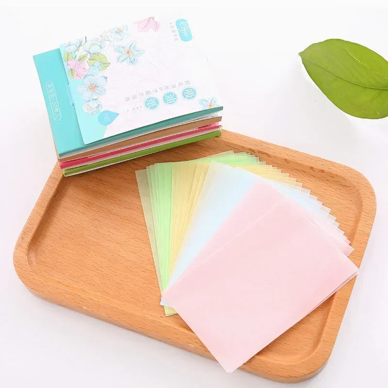 100Pcs Face Oil Blotting Paper Protable Face Wipes Facial Cleanser Oil Control Oil-absorbing Sheets Blotting Tissue Makeup Tools Quake