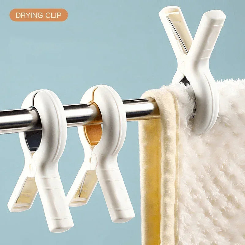 1/2/4Pcs Clothes Pegs Dry Quilt Single Clothespins Household Cotton Quilt Hanger Large Windproof Clip Clothes Quilt Organizer Quake