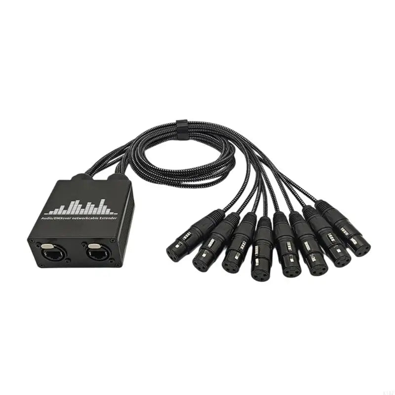 MultiDevice 8Way Networks Sound Extender for Microphone Stage Speakers 70Cm K1KF Quake XLR female CN