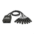 MultiDevice 8Way Networks Sound Extender for Microphone Stage Speakers 70Cm K1KF Quake XLR female CN