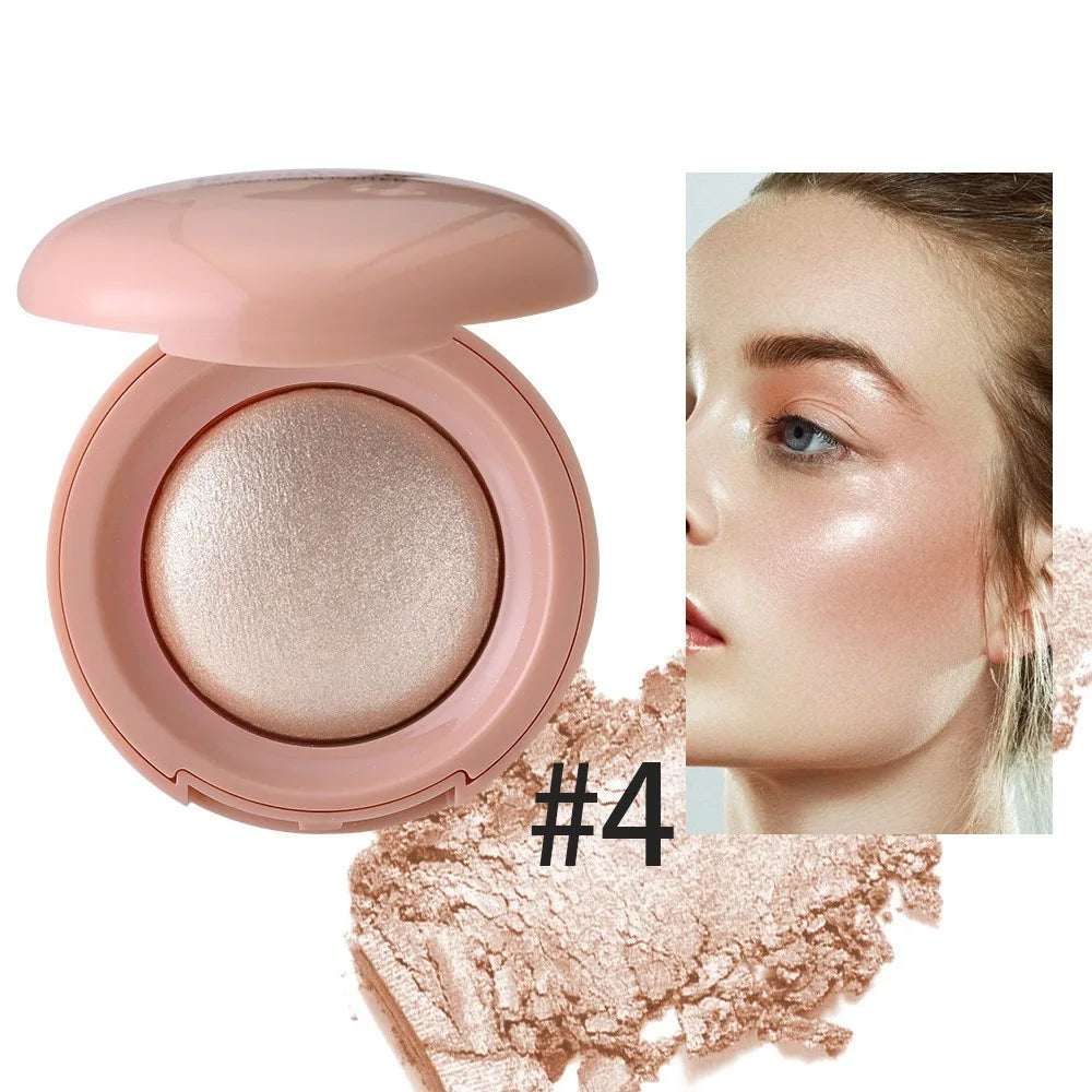 Long-lasting Highlighter Natural Glossy Fine Shimmer Makeup Highlighter Buildable Mashed Potato Texture Contour Highlighter Quake 4