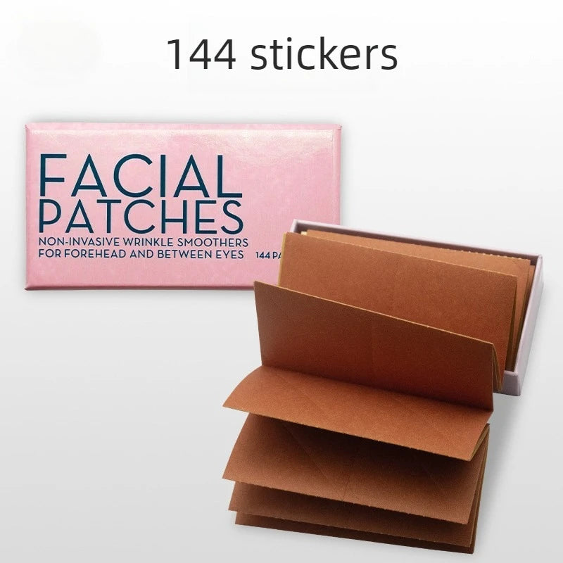 144pcs Furongni anti-wrinkle facial patch, sichuan pattern forehead, eyebrow patch, nasolabial fold patch Quake