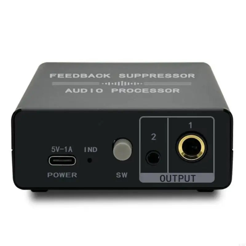 Microphone AntiHowling Feedback Suppressor Portable Sound Processor with Front Gains Control for Recording Setups, Live K1KF Quake