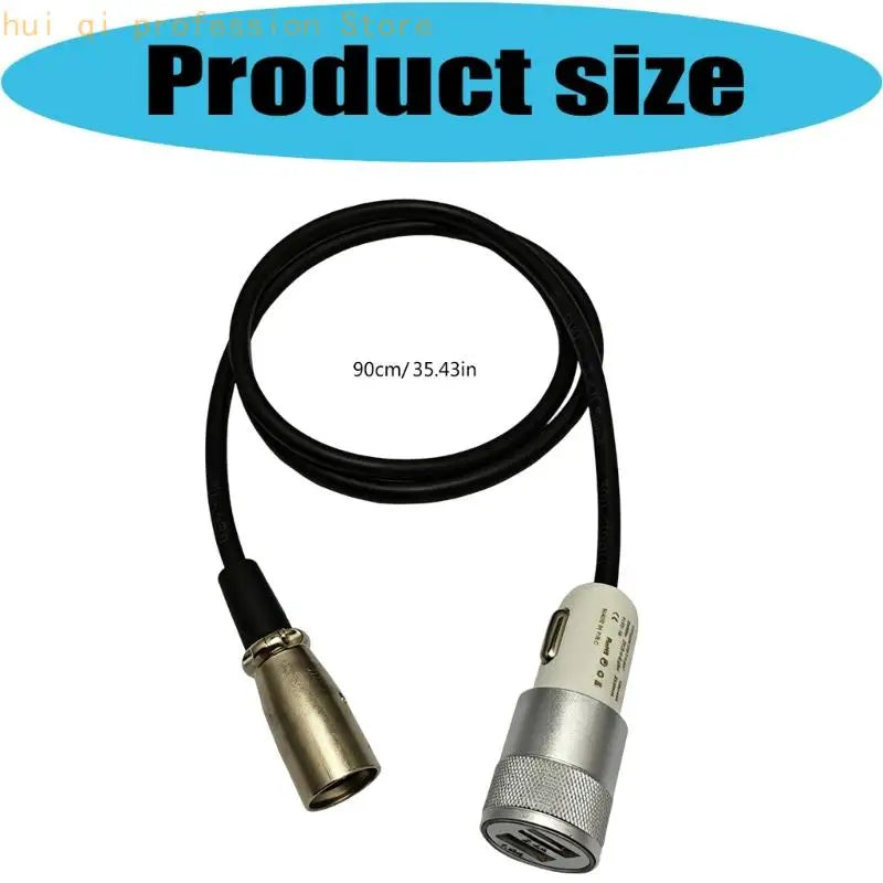 USB Charging Adapter 3-Pin Plug for 12V-24V Electric Wheelchair/Scooter H8WE Quake