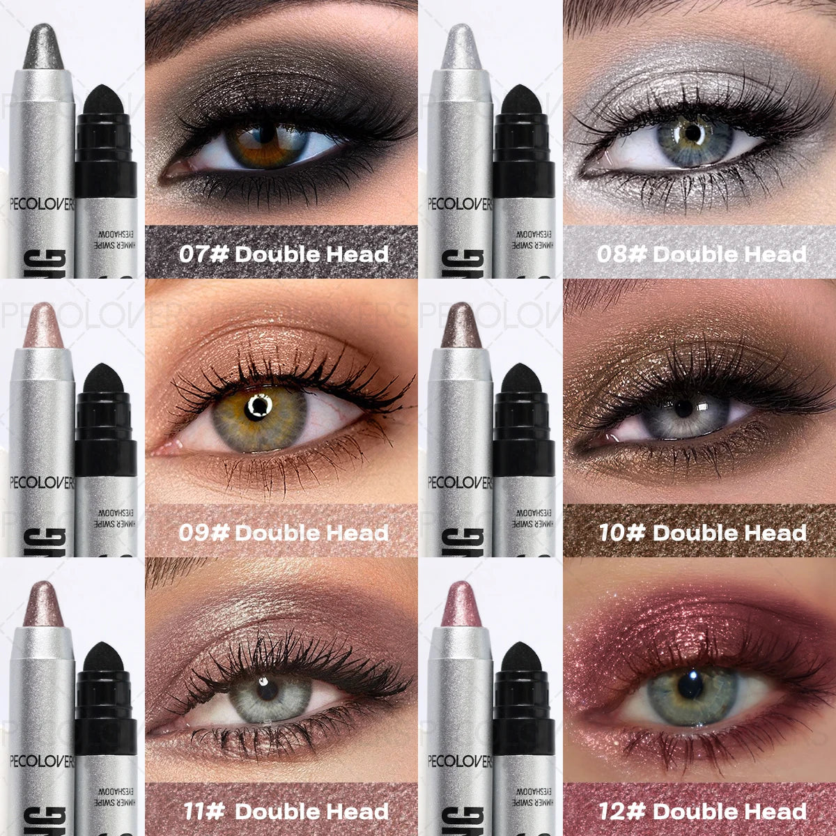 1 Pc High Color Rendering Shimmer Eyeshadow Pen, Shiny Colors Eye Shadow Stick, Eye-catching Eye Makeup, Music Festival Makeup Quake