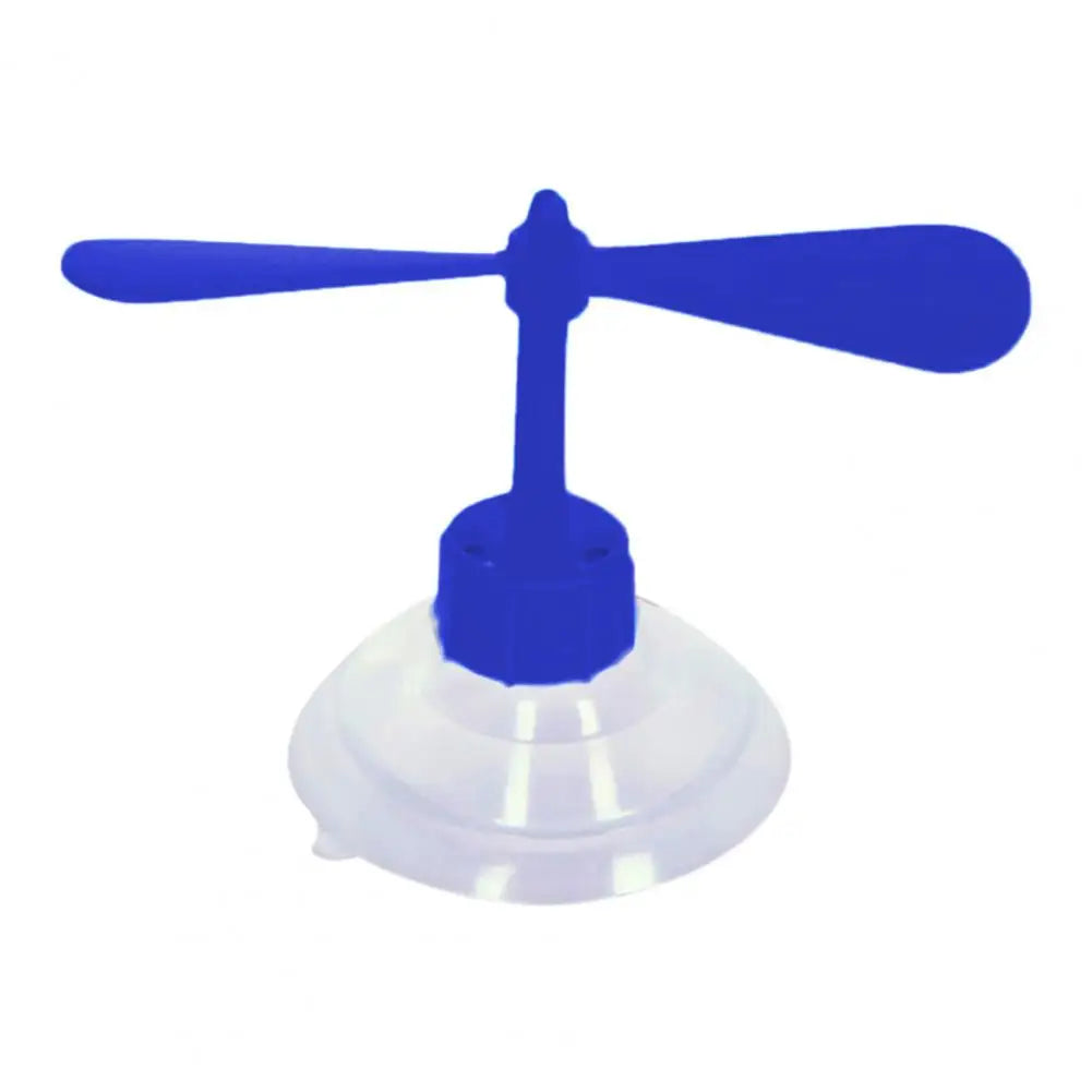 Creative Motorcycle Helmet Suction Cup Propeller Rotatable Windmill Decor Safety Helmet Headwear Accessories Quake Blue