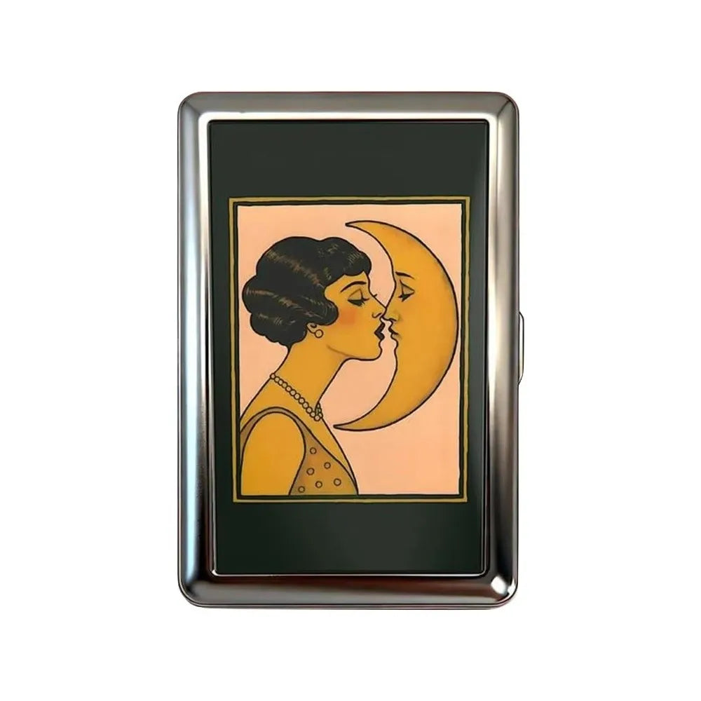Vintage-Style Vintage Card Case Versatile Design Easy Snap Cash Case Multi-function Metal Material Card Holder ID Card Holder Quake