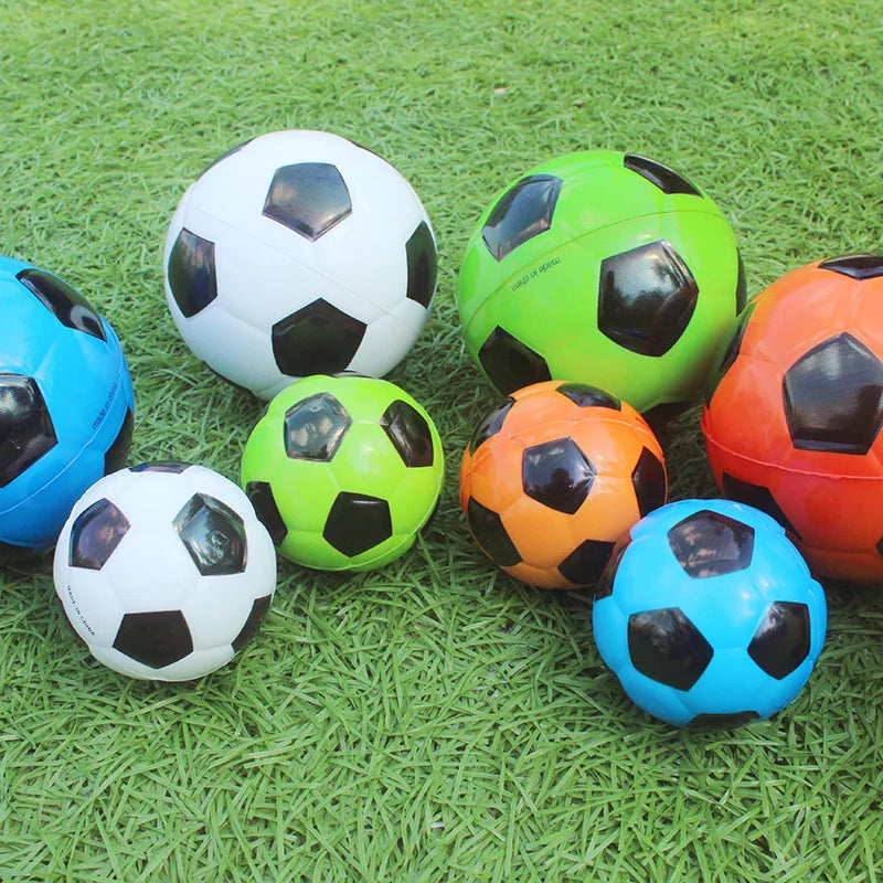 63mm Mini Soccer Ball Kids Soft Elastic Bouncing Toy Outdoor Fun Sport Ball Random Color Quake