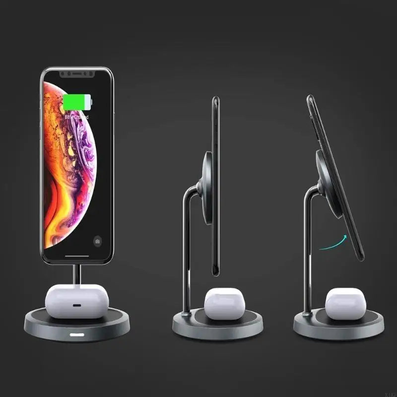 Wireless Charging Stand with Fast Charging & Adjustable Phone Chargers Brackets for Phone & K1KF Quake