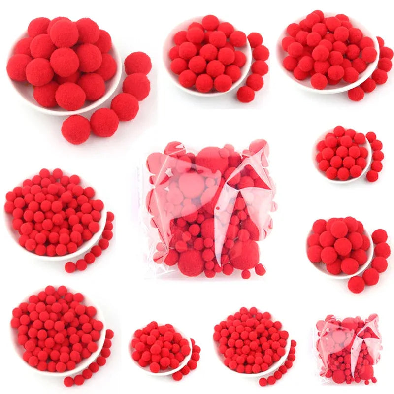 10mm 100/200/300pcs Colorful High-Elastic PomPom Balls - Cat Play Toy, Interactive Feline Enrichment & DIY Hobby Accessory Quake
