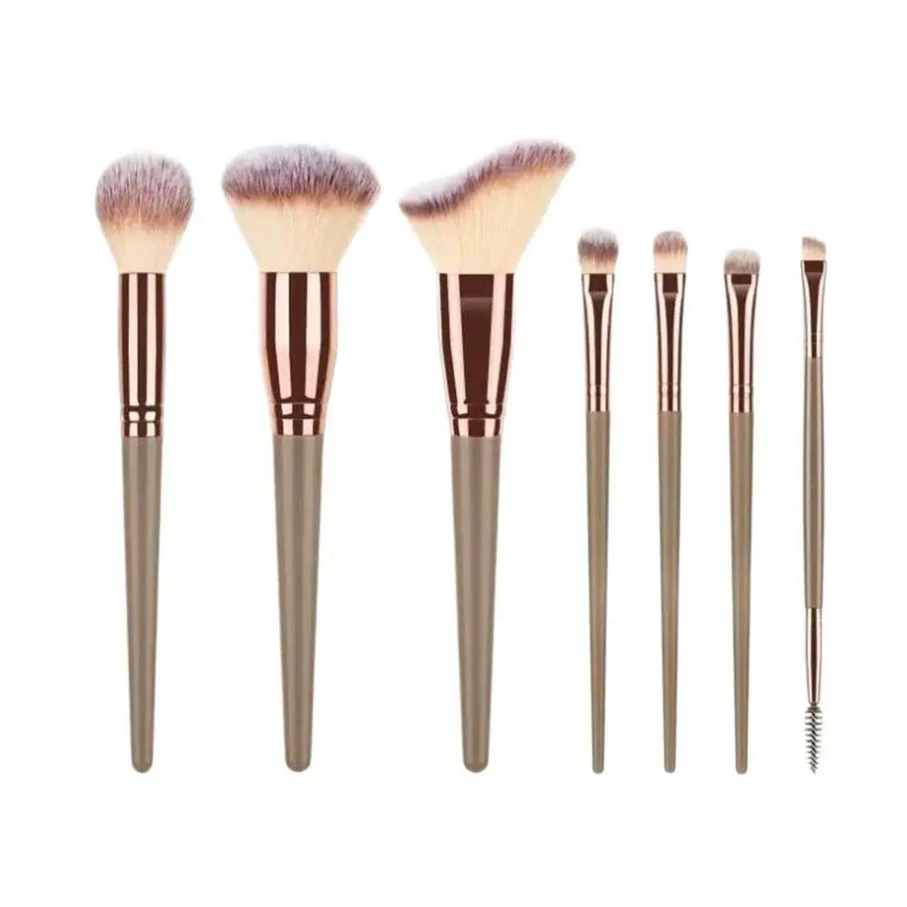 7PCs/Kit makeup brush custom Women Essential Foundation Makeup Brushes for Powder Concealers Eye Shadows Blush Make Up Brushes Quake A
