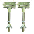 Threaded Post Tire Hanger Bracket Set for Trailer Wall Storage H8WE Quake galvanized CN