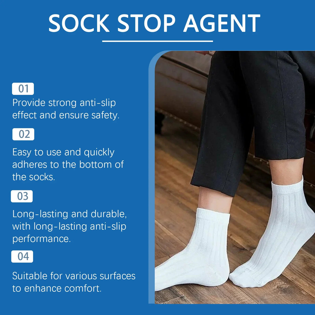 Sock Stop Glue Carpet Non-Slip Adhesive Floor Mats Anti Slip Silicone Heel Protector Outsole Foot Pads Waterproof Sock Stopper Quake
