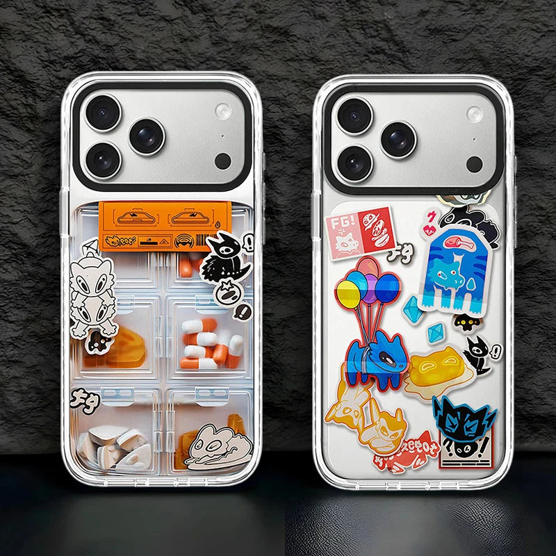 6090633 White Border Magnetic Case: Compatible with IPhone 18 17 16 15 14 13 Pro Max 18Pro Quake