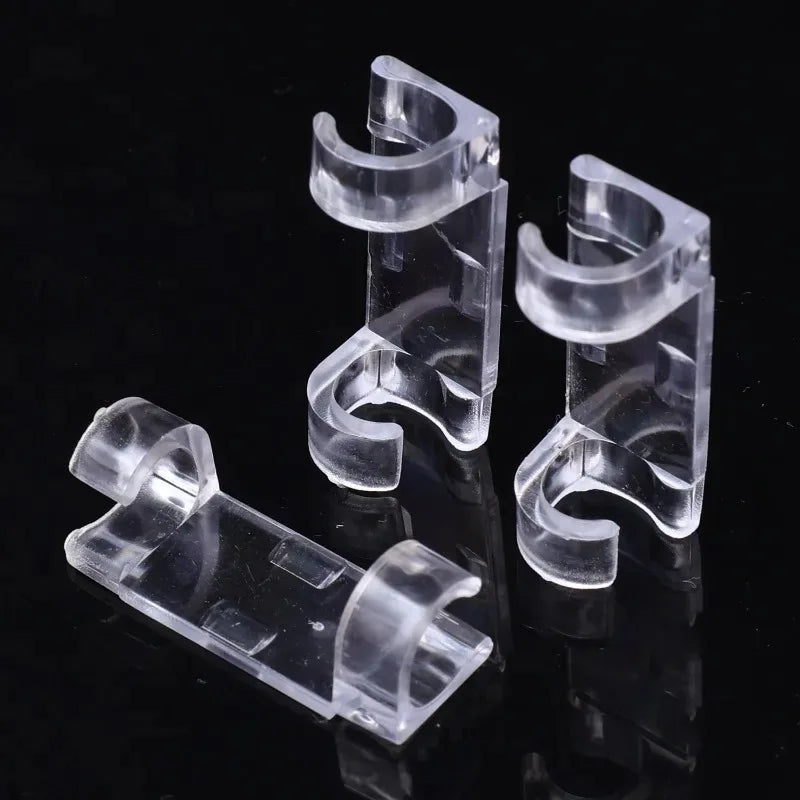100/20PCS Transparent Plastic Wire Manager Self Adhesive Fixed Wire Clips Storage Tool Home Office Fixed Clamp Wire Winder Hook Quake
