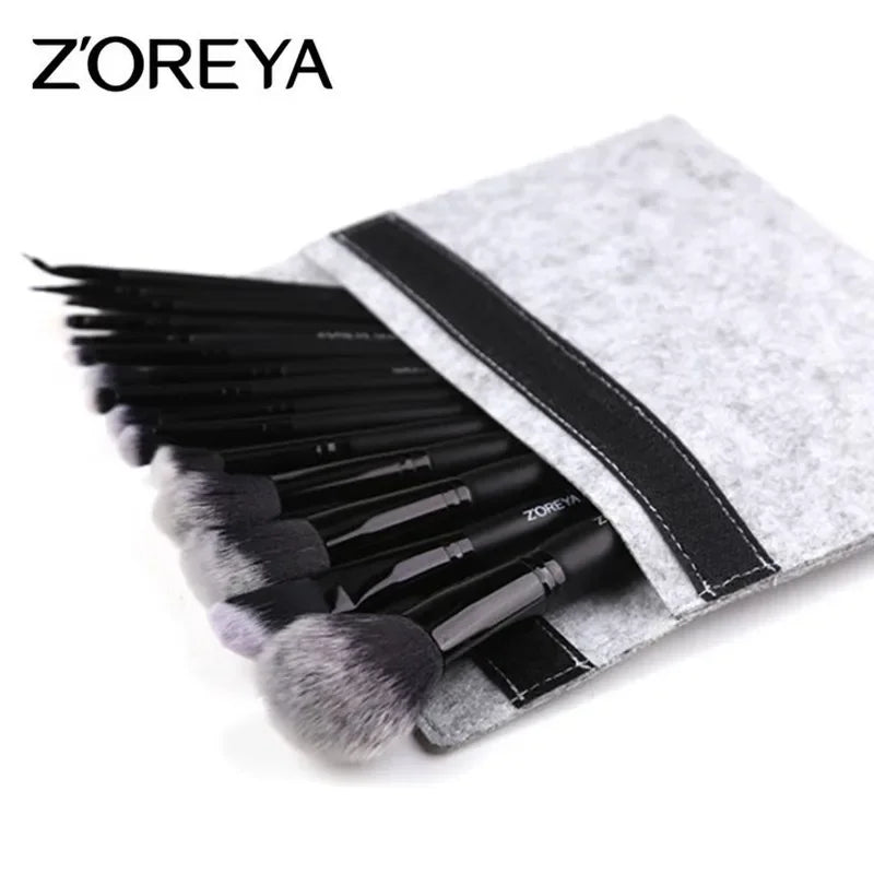 New 3/9/15pcs Professional Makeup Brush Set With Bag Powder Eyeshadow Brush Brochas Maquillaje Cosmetics Tool Quake