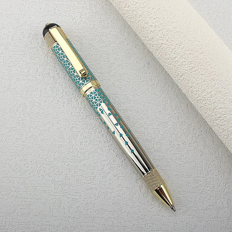 High Quality Multiple Colour Metal Ballpoint Pens Administrative Office Stationery Luxurs Blue Ink Quake 1350-2