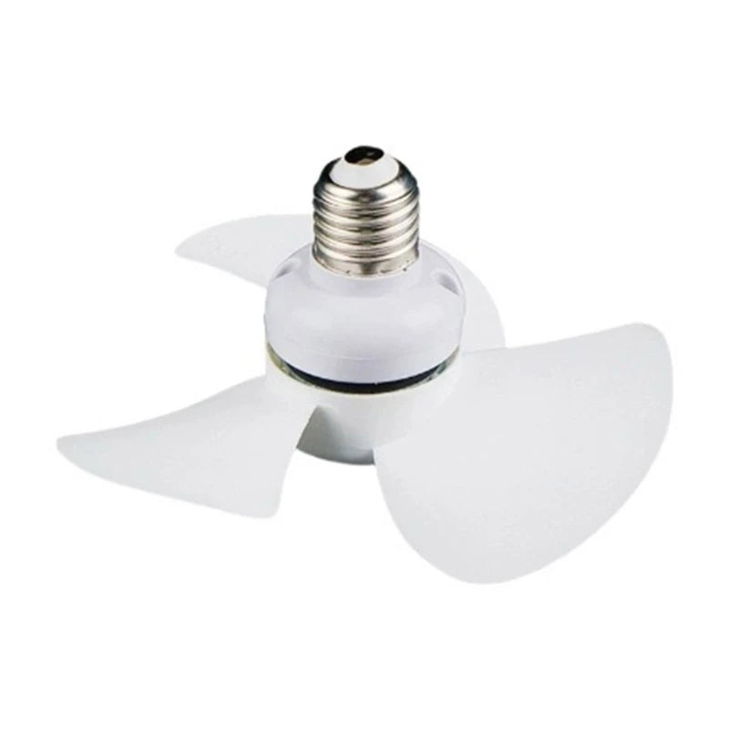10W Small Cooling Fan E27 Home Ceiling Fan Desktop Fan 360 Degree Adjust for Kitchen Bedroom Dormitory Living Room Study K1KF Quake