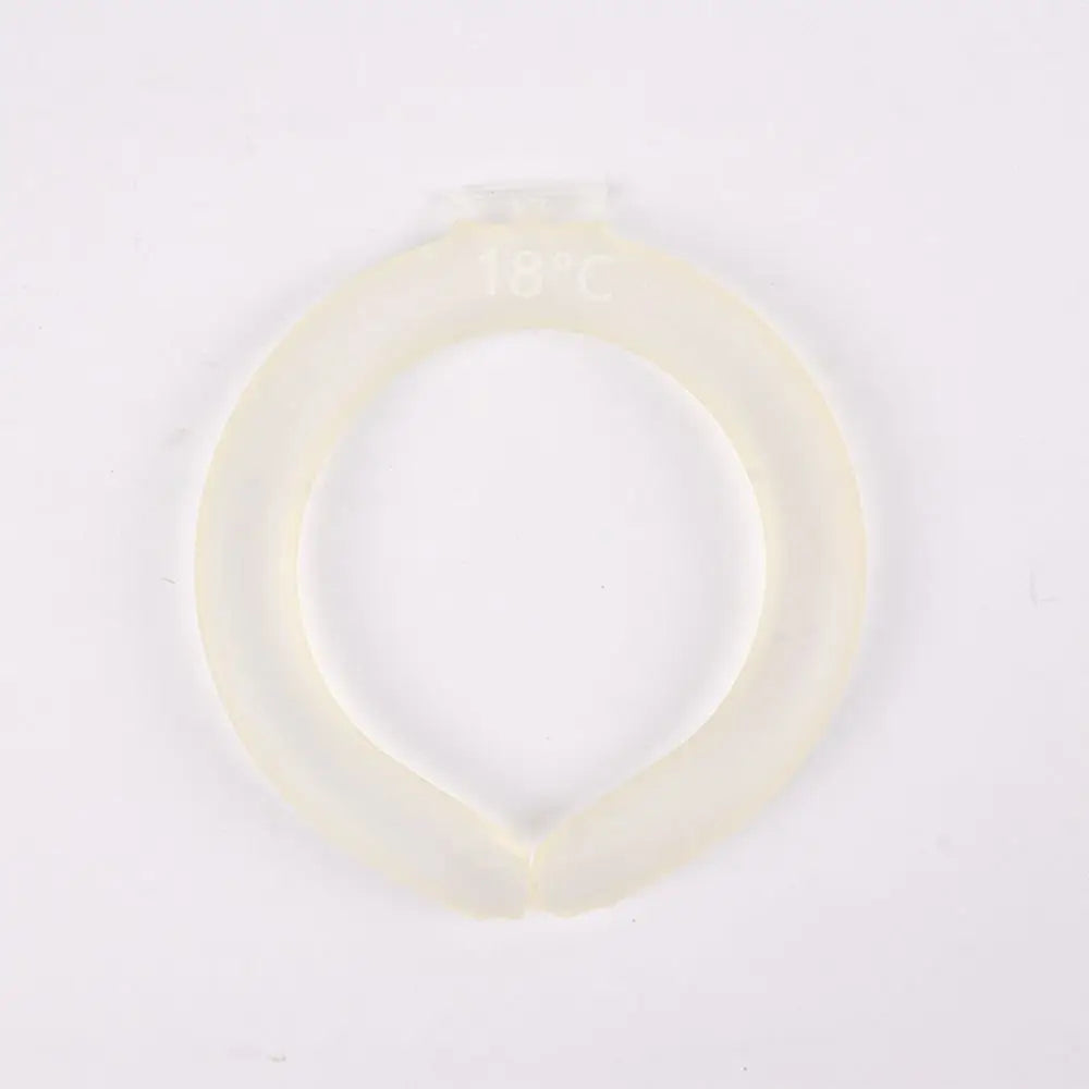 New Tube Neck Cooler Reusable Ice Pack Neck Cooling Ring Gel Liquid Ice Maker Cooling Neck Wraps Outdoor Quake White