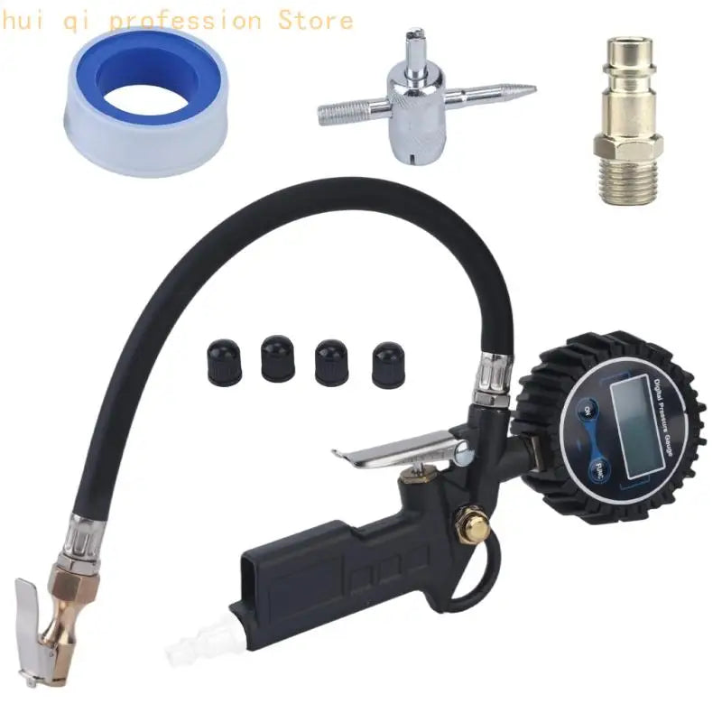 Handheld Air Inflator with Lighted Screen for Tire Filling Tasks H8WE Quake European CN
