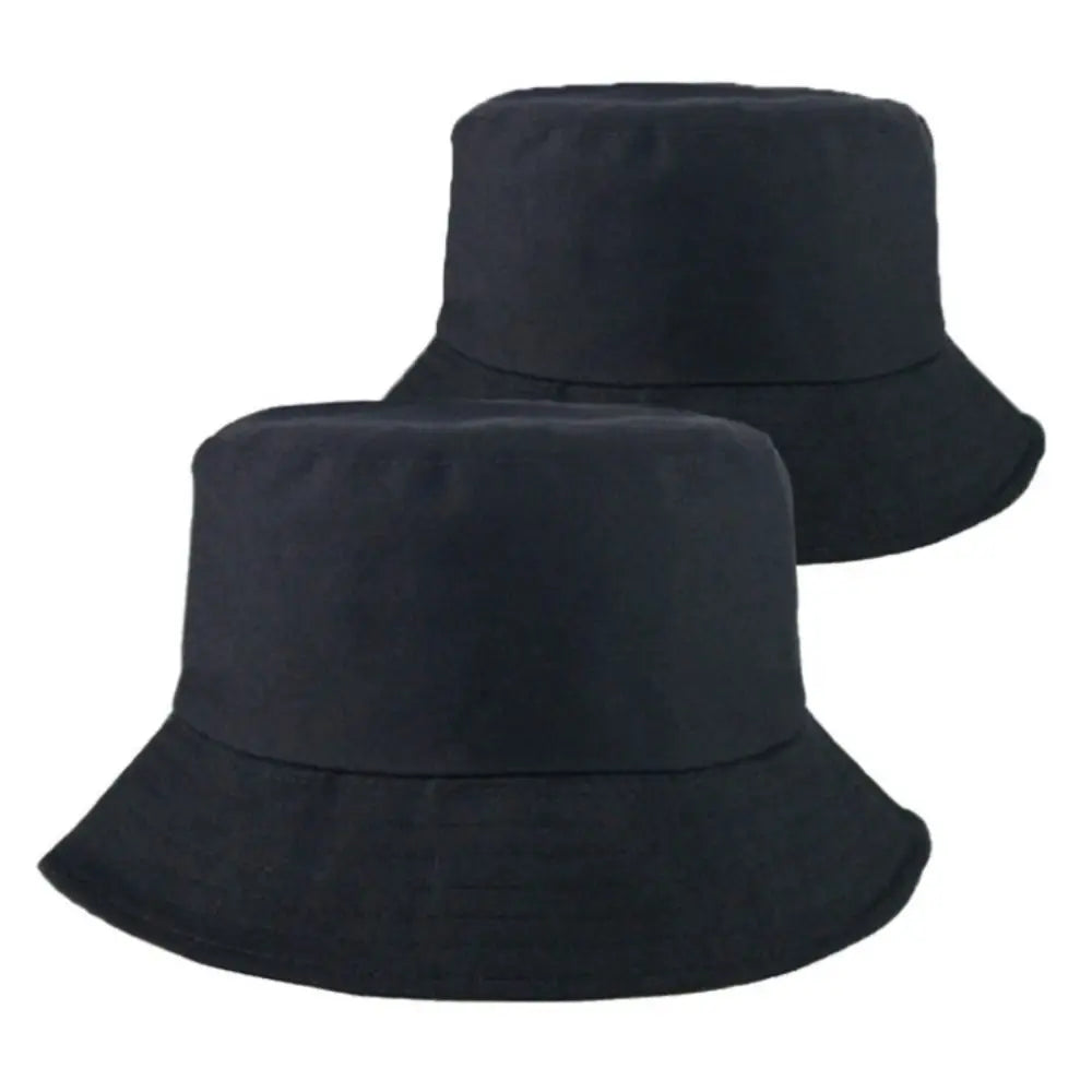 Spring Summer Panama Hat Anti-UV Foldable Fisherman Cap Sun Hat Bucket Hat Beach Cap Quake black