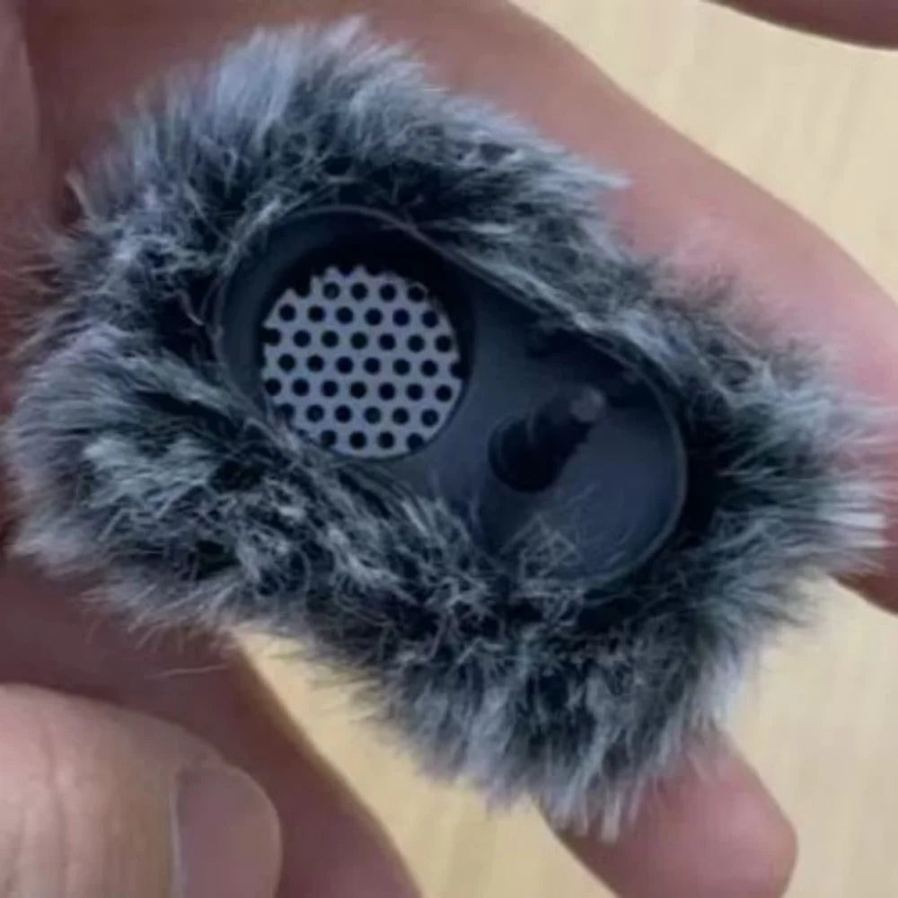 Furry Microphone Windscreen For DJI MIC 2 Lavalier Microphone Furry Windshield Noise Reduction Microphone Muff Wind Cover Quake
