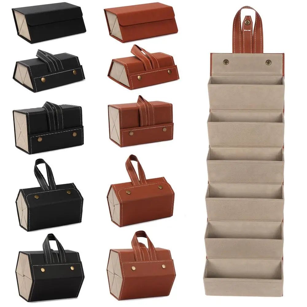 Folding Portable Travel Glasses Organizer Sunglasses Case Storage Box Eyeglasses Holder Quake