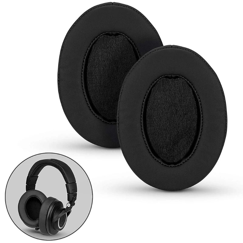 1Pair Ear Pads Cushion Cover Earpads Sponge Replacement for ATH-MSR7 M50X M20 M40 M40X SX1 Headphone K1KF Quake