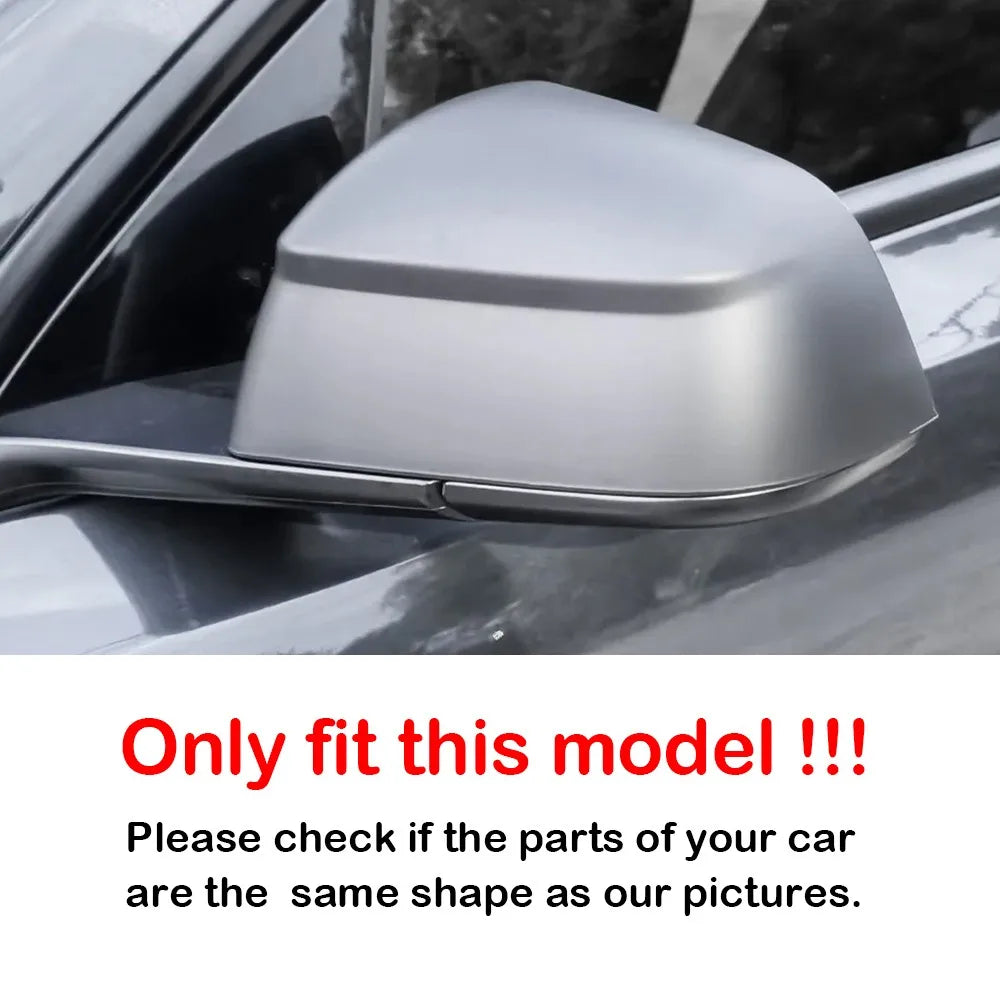 For Tesla Model Y Juniper 2025 Car Sticker Rearview Side Mirror Cover Wing Cap Exterior Case Trim Accessories Vehicle Decoration Quake