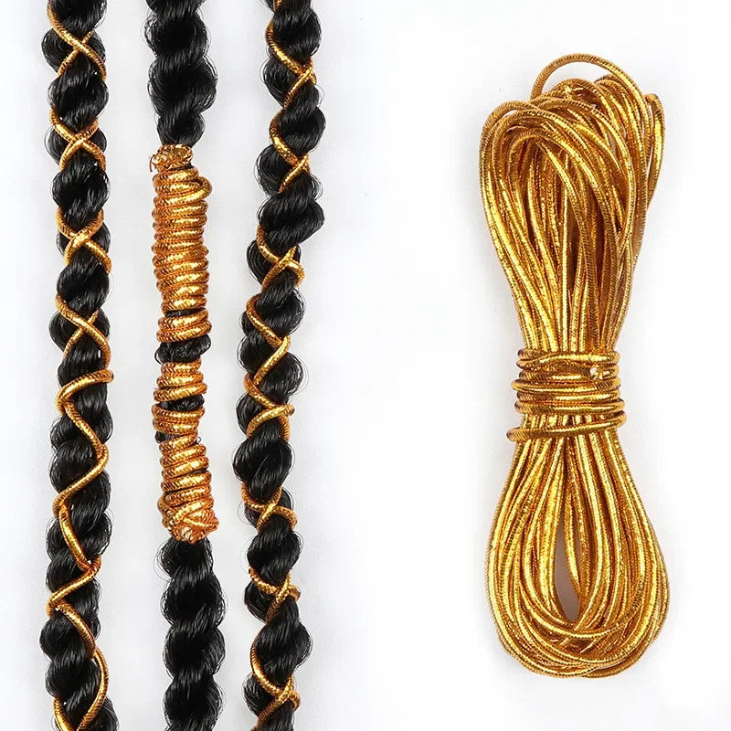 Thin Shimmer Stretechable Braiding Hair Strings African Braid Braided Quake