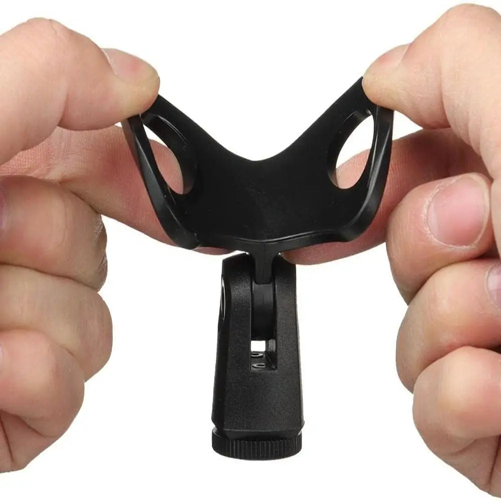 New Universal Microphone Clip Handheld Rotatable Mic Stand Clip Durable Mic Holder Clamp Wireless/ Wired Mic Quake