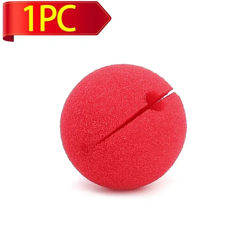 100/1PCS Red Foam Clown Noses Halloween Christmas Party Costume Dress Up Accessories Comedy Show Stage Props Decoration Supplies Quake 1PC