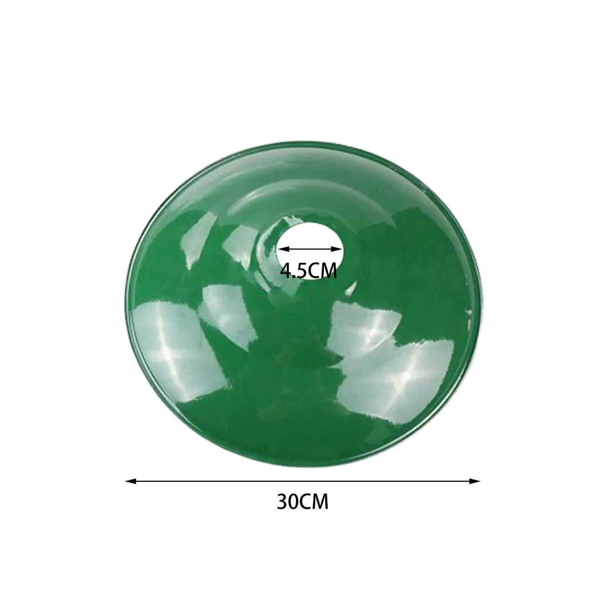 Enamel Ceiling Lamp Cover, Green Replacement Lamp Protector, Versatile And Quake