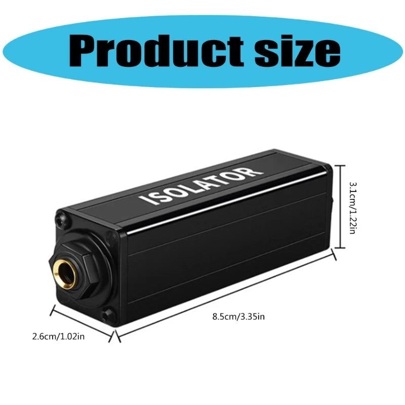 6.5mm Auditory Isolator Eliminates Hum Noise for Clear Sound Transmission in Various Auditory Devices Noise Reducer K1KF Quake