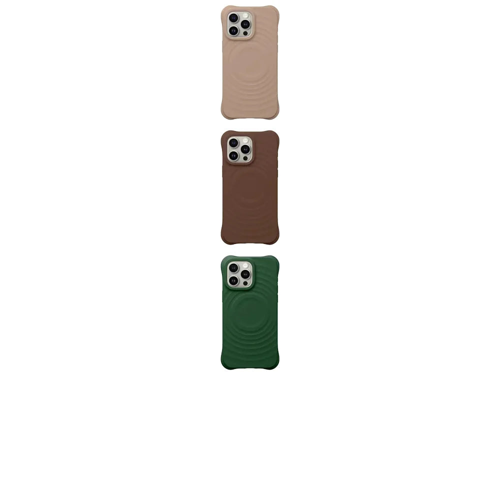 608231 Wave Magnetic Phone Cover for IPhone 13 14 15 16 17 18 Pro Max Case for IPhone 18Pro Quake