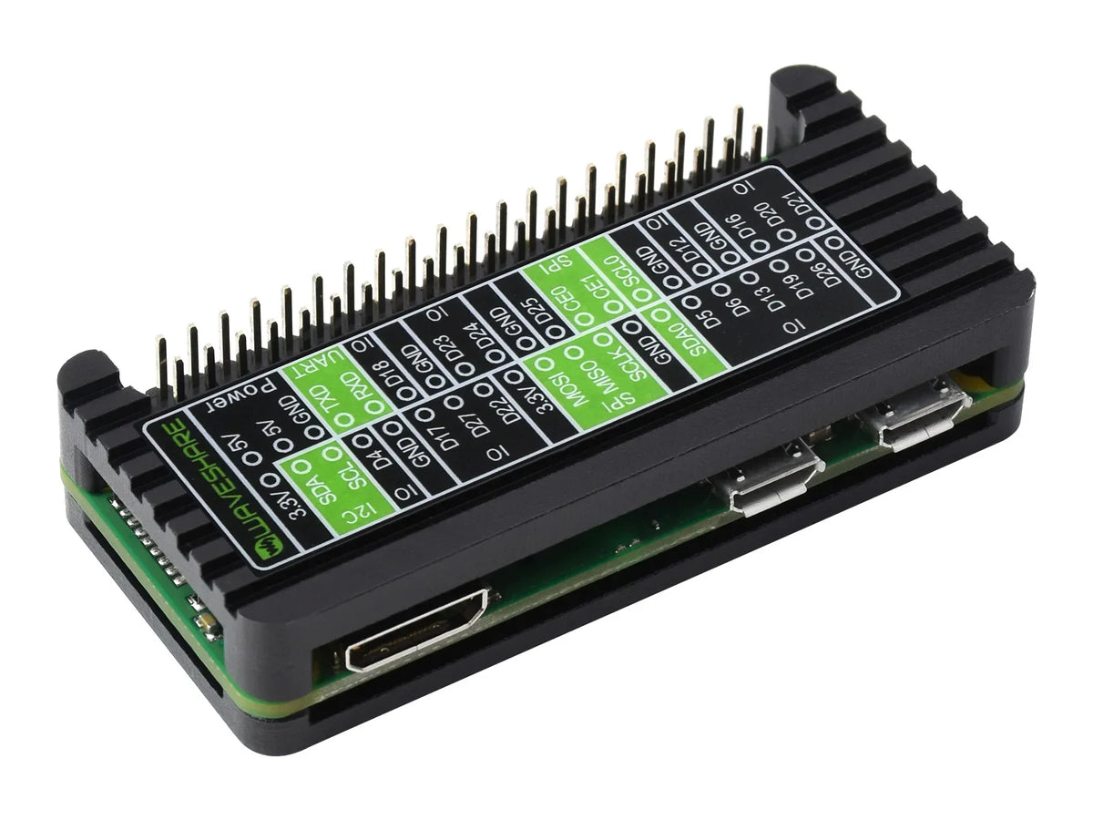 2W -aluminum alloy radiator ABS- protective case Raspberry Pi Zero0-2W Quake 01