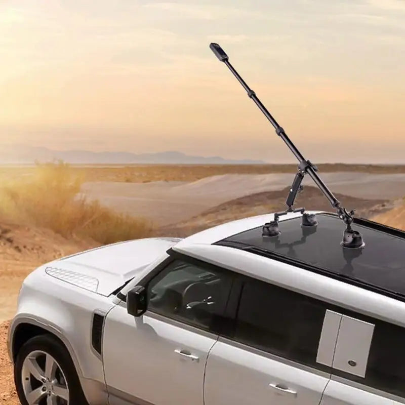 Plastic Camera Mount for Car Roof 3 Suction Cups 1.2m Adjustable for Stable Third Person Video Captures K1KF Quake