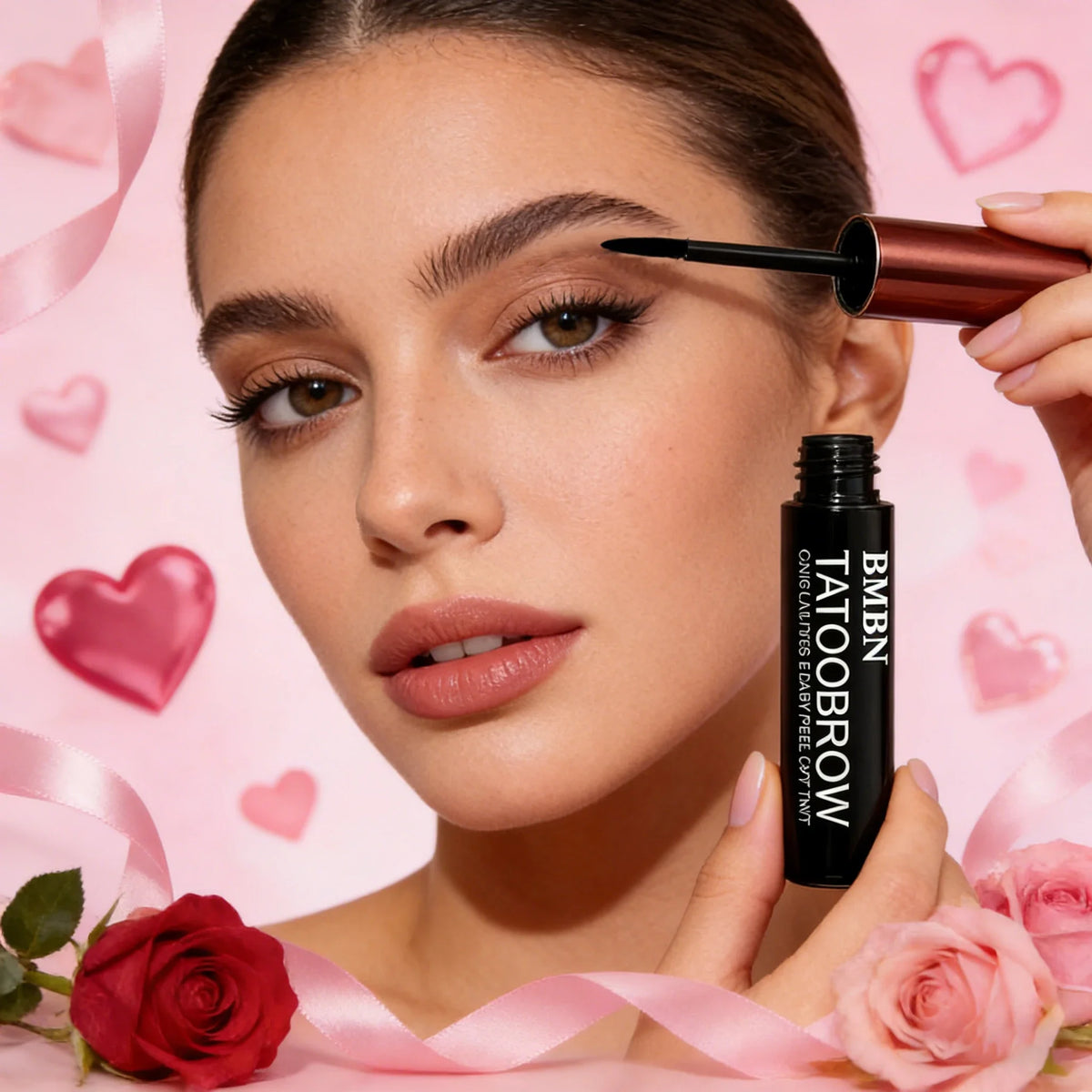 3 Colors Waterproof Tear-Off Eyebrow Gel Kit for Women Smudge-Proof Long Lasting Easy to Use Natural Look Valentine's Day Gift Quake