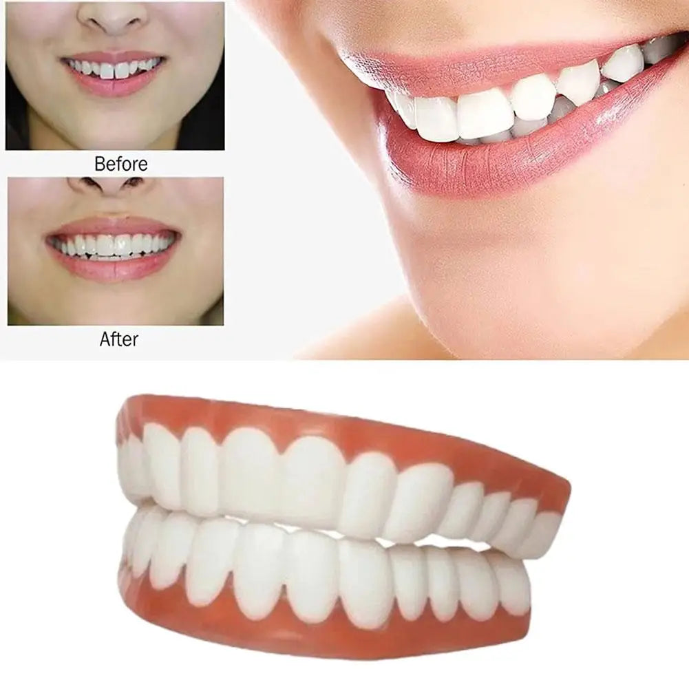 False Teeth Upper Lower Veneers Perfect Laugh Veneers Dentures Paste Fake Teeth Braces Comfortable Teeth Quake