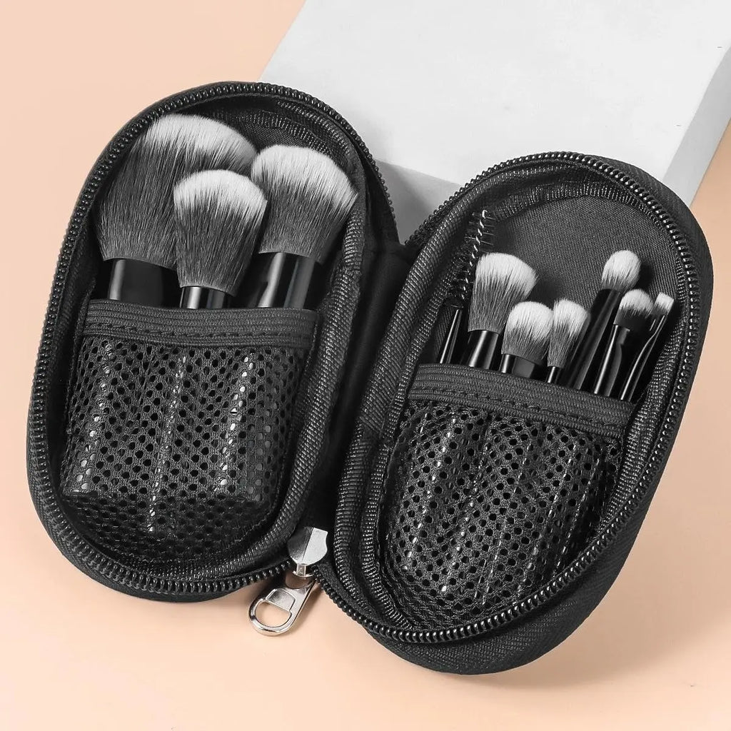 10 Pcs Mini Makeup Brush Set Travel Makeup Brushes Quake