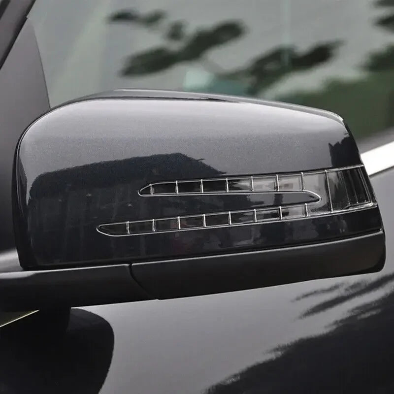For Mercedes Benz W176 W246 W212 W204 C117 X156 X204 W221 Replacement Car Side Rearview Mirror Cover Wing Cap Trim Carbon Fiber Quake