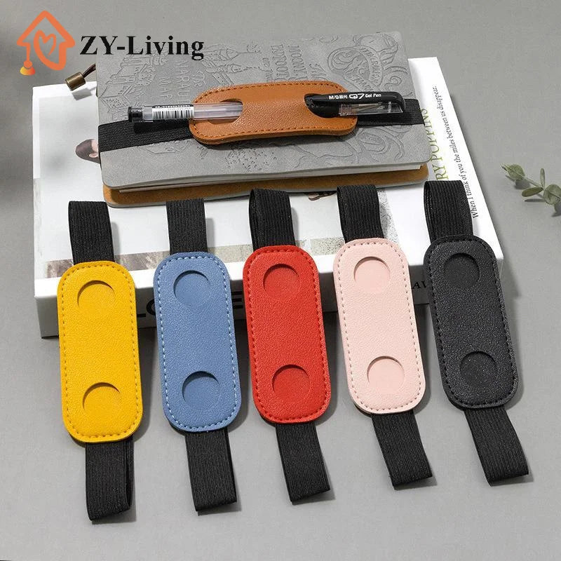 1Pcs PU Leather Pen Holder With Elastic Band for Notebook Covers Journals and Books Accessories Keep Writing Tools Handy Quake