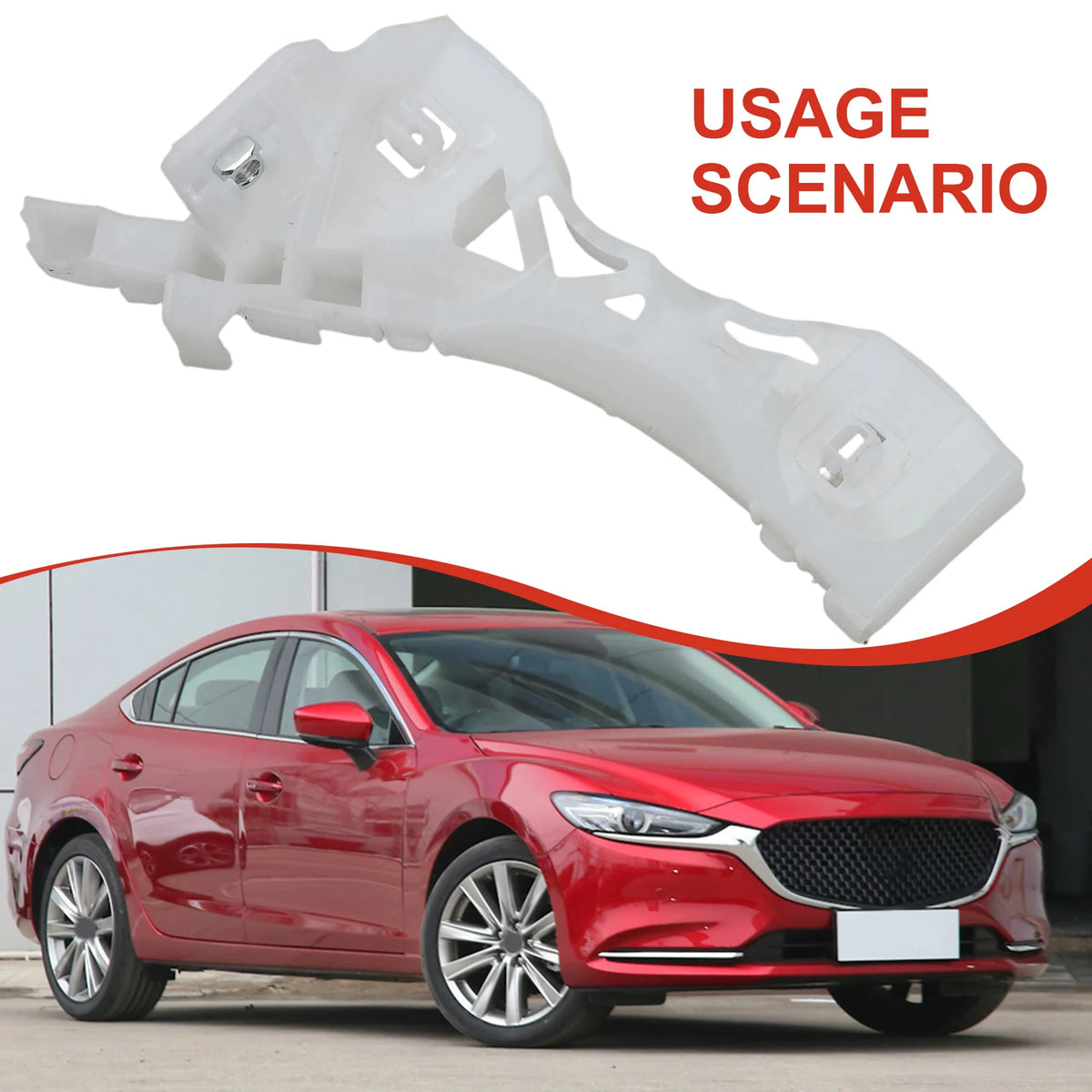 For Bumper Repair Front Bumper Bracket OEM BP4K-50-0U1E Quick Installation Wear Resistant Non-deforming Easy To Use Quake