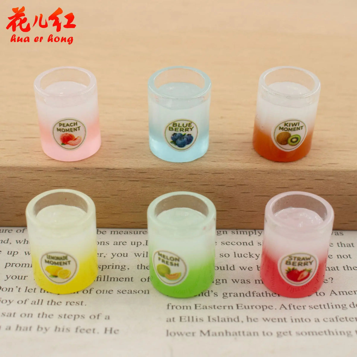 20Pcs Sweet 1:12 Dollhouse Miniature Simulation Summer Fruit DIY Tea Drink Models Tiny Figurines For Micro Scene Decor Accessory Quake