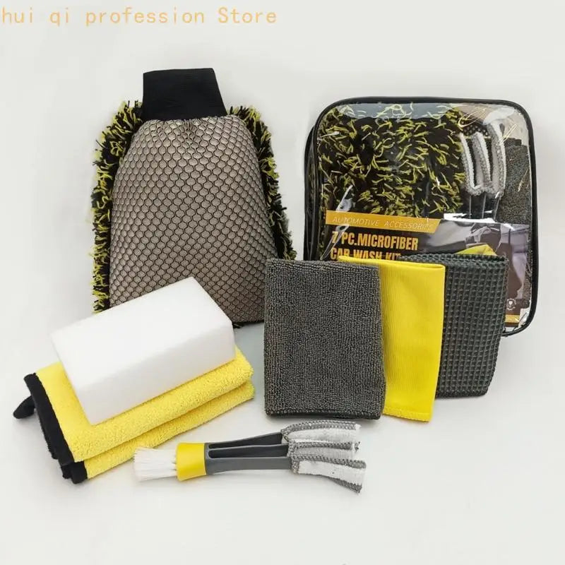 Gentle Car Cleaning with Varied Texture Microfiber Cleaning Pieces H8WE Quake