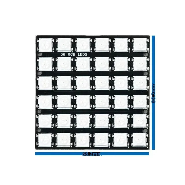 WS2812- 5050- 2020- RGB LED lights development board Built in full color drive lights for Arduino Quake 36