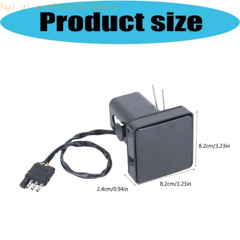 Square Mount Tail Light Assembly for Trailer Hookup and Rear Use H8WE Quake